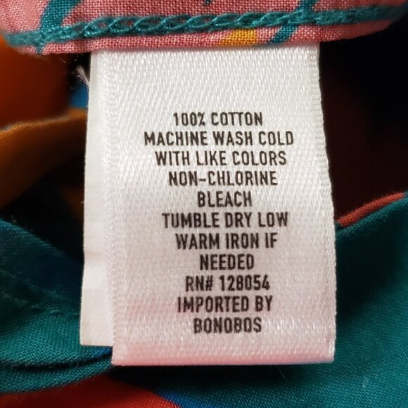 Bonobos Men Slim Fit Hawaiian Button Shirt Size L Tropical Beach Vacation Island - Picture 4 of 8